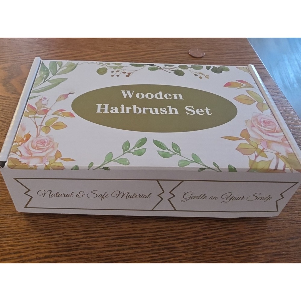 Goat baby hair brush natural & safe material‎ gentle on the scalp